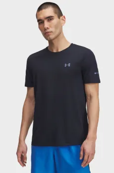Мужская темно-синяя футболка UA SEAMLESS STRIDE SS Синий S Under Armour 1375692-403