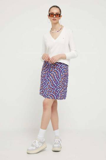 Юбка Tommy Jeans цвет синий mini карандаш Юбка Tommy Jeans цвет синий mini карандаш