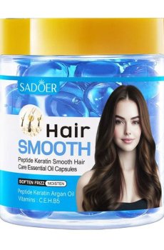 Капсулы для волос Sadoer Hair Smooth Peptide Keratin Smooth Hair Care Essential Oil Capsules, 60*1 мл
