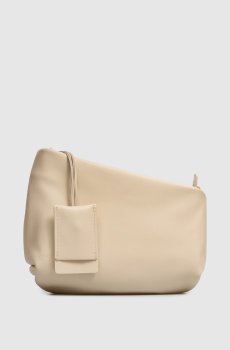 Бежевая кожаная сумка кросс-боди Fantasmino