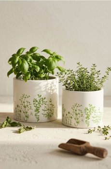 Горщик для квітів 2 pack - блідо-зелений