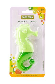 Детская игрушка для ванны Baby Team Морские животные, от 6 месяцев, 21.5*11*5 см (9019)