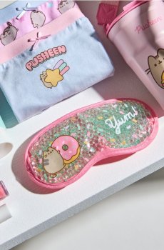 Гелева маска для сну Pusheen the Cat - пастельний рожевий