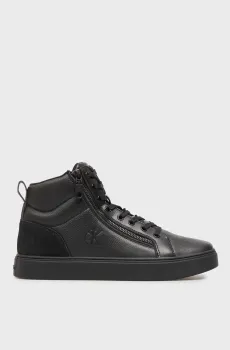 Мужские черные кожаные хайтопы CLASSIC Черный 42 Calvin Klein YM0YM01428
