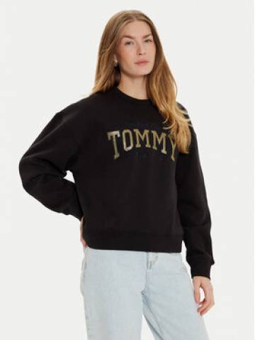 Tommy Jeans Світшот Varsity DW0DW19845 Чорний Boxy Fit Tommy Jeans Світшот Varsity DW0DW19845 Чорний Boxy Fit