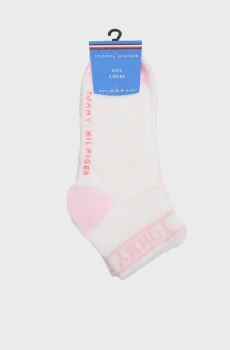 Женские носки (2 пары) QUARTER SPORT TOMMY Розовый 35-38 Tommy Hilfiger 701238514