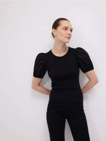 Reserved - Блузка з високим вмістом модалу - чорний - 561GA-99X