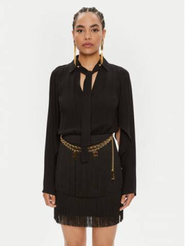 Elisabetta Franchi Коктейльна сукня AB-654-46E2-5469 Чорний Regular Fit Elisabetta Franchi Коктейльна сукня AB-654-46E2-5469 Чорний Regular Fit