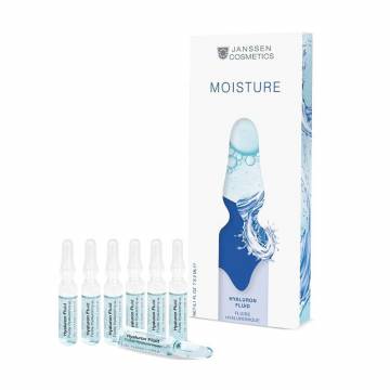 Ультраувлажняющие ампулы для лица Janssen Cosmetics Ampoules Hyaluron Fluid с гиалуроновой кислотой, 7*2 мл Ультраувлажняющие ампулы для лица Janssen Cosmetics Ampoules Hyaluron Fluid с гиалуроновой кислотой, 7*2 мл
