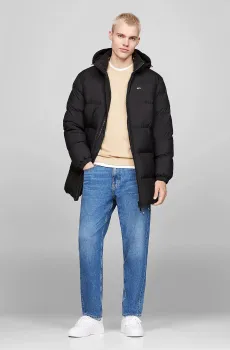 Мужской черный пуховик TJM ESSENTIAL DOWN PARKA Черный M Tommy Jeans DM0DM20466