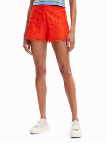 Desigual Шорти з тканини Preston 23SWPW04 Оранжевий Regular Fit Desigual Шорти з тканини Preston 23SWPW04 Оранжевий Regular Fit