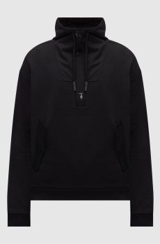 Черные худи с молнией