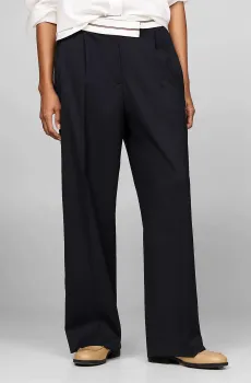 Женские темно-синие брюки RWB PREP WIDE LEG CROSSED Синий M Tommy Hilfiger WW0WW42229