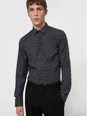 Hugo Сорочка Elisha02 50443553 Чорний Extra Slim Fit Hugo Сорочка Elisha02 50443553 Чорний Extra Slim Fit