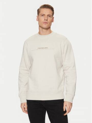 Calvin Klein Jeans Світшот Minimal Logo J30J327119 Бежевий Regular Fit Calvin Klein Jeans Світшот Minimal Logo J30J327119 Бежевий Regular Fit