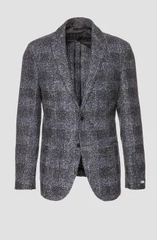 Мужской блейзер в клетку Разноцветный 52 Karl Lagerfeld 534020.155280;691