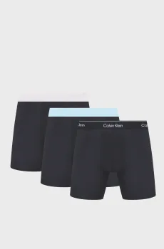 Мужские черные боксеры (3 шт) BOXER BRIEF Черный XXL Calvin Klein LV00NB4394