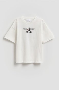 Reserved - Футболка з принтом - білий - 899IX-00X