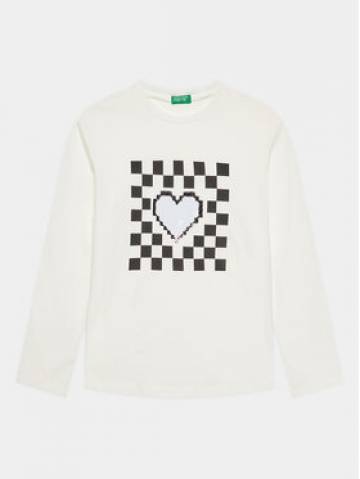 United Colors Of Benetton Блузка 3096C10DS Білий Regular Fit United Colors Of Benetton Блузка 3096C10DS Білий Regular Fit