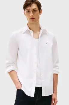 Мужская белая рубашка CORE FLEX POPLIN SOLID RF SHIRT Белый 3XL Tommy Hilfiger MW0MW39988