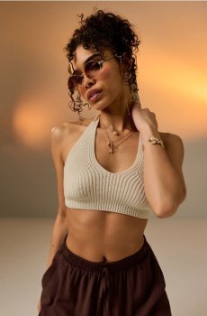 Сонцезахисні окуляри з ланцюжком - золотий