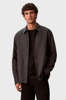 Мужская темно-серая рубашка FLANNEL EASY Серый M Calvin Klein LV04LD119G