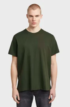 Мужская темно-зеленая футболка Seam Зеленый XXL G-Star RAW D26449,C784