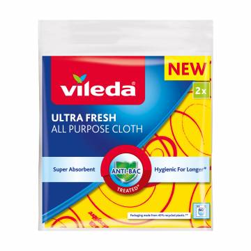 Салфетки для уборки Vileda Ultra Fresh All Purpose Cloth, 2 шт Салфетки для уборки Vileda Ultra Fresh All Purpose Cloth, 2 шт