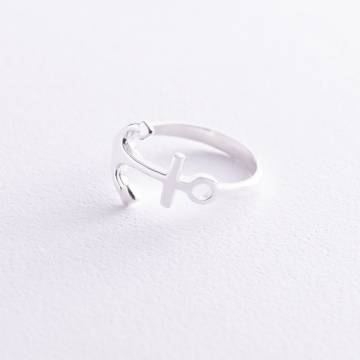 Серебряное кольцо "Якорь" 112536 Серебряное кольцо "Якорь" 112536