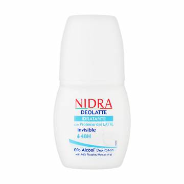 Шариковый дезодорант Nidra Deolatte Idratante 48H Deo Roll-on увлажняющий, с молочными протеинами, 50 мл Шариковый дезодорант Nidra Deolatte Idratante 48H Deo Roll-on увлажняющий, с молочными протеинами, 50 мл