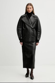 Кожаный плащ Liviana Conti