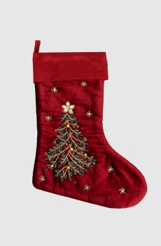 Рождественское украшение Velvet Sock