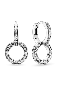 Сяючі подвійні сережки