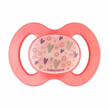Пустышка силиконовая Baby-Nova Unicornio Pink ортодонтическая, ночная, розовая, размер 2, от 6 до 18 месяцев (3962486)