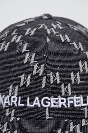 Кепка Karl Lagerfeld цвет чёрный узор Кепка Karl Lagerfeld цвет чёрный узор