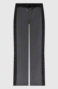 Серые спортивные брюки с лампасами