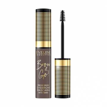 Тушь для бровей Eveline Cosmetics Brow & Go! Eyebrow Mascara 01 Medium Brown, 6 мл Тушь для бровей Eveline Cosmetics Brow & Go! Eyebrow Mascara 01 Medium Brown, 6 мл