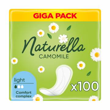 Ежедневные прокладки NATURELLA Camomile Light, 100 шт Ежедневные прокладки NATURELLA Camomile Light, 100 шт