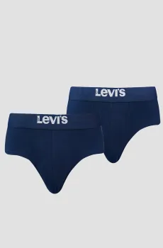 Мужские темно-синие брифы (2 шт) Синий XL Levi’s® 701223909;002