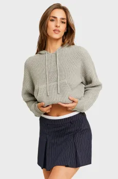 Женская темно-синяя юбка-шорты в полоску Синий M Tally Weijl SSHPEARIS