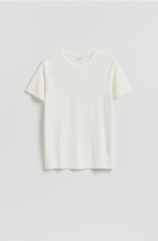 Reserved - Футболка слім фіт з віскози - білий - 485IW-00X