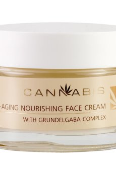 Антивозрастной питательный крем для лица Cannabis Anti-Aging Nourishing Face Cream с активным комплексом Grundelgaba, 50 мл