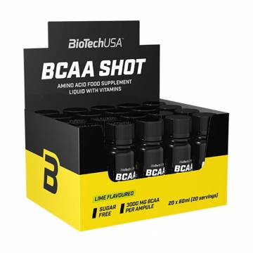 Аминокислота BioTech USA BCAA Shot Лайм, в жидкости 20*60 мл Аминокислота BioTech USA BCAA Shot Лайм, в жидкости 20*60 мл