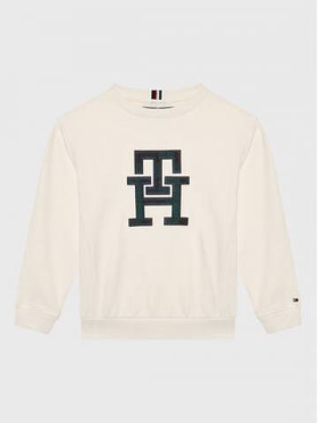 Tommy Hilfiger Світшот Monogram Black Watch KB0KB07955 D Écru Regular Fit Tommy Hilfiger Світшот Monogram Black Watch KB0KB07955 D Écru Regular Fit