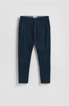 Reserved - Картаті штани-чиноси - темно-синій - YV905-59X