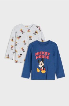 Бавовняна футболка 2 pack Mickey Mouse - індиго