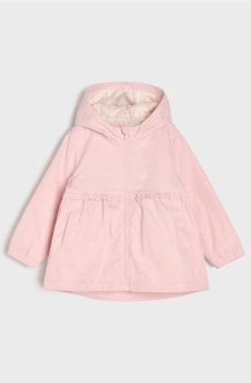 Легка куртка-вітровка з капюшоном - рожевий