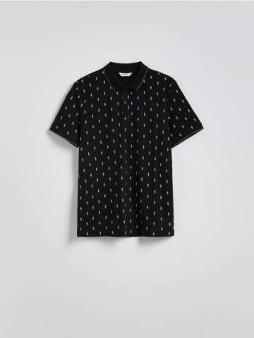 Reserved - Сорочка поло regular - чорний - 848DI-99X Reserved - Сорочка поло regular - чорний - 848DI-99X