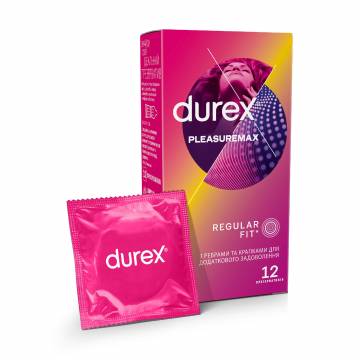 Презервативы Durex Pleasuremax С ребрами и точками, 12 шт Презервативы Durex Pleasuremax С ребрами и точками, 12 шт