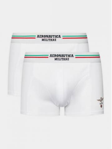 Aeronautica Militare Набір з 2 пар боксерів AM1UBX001 Білий Aeronautica Militare Набір з 2 пар боксерів AM1UBX001 Білий